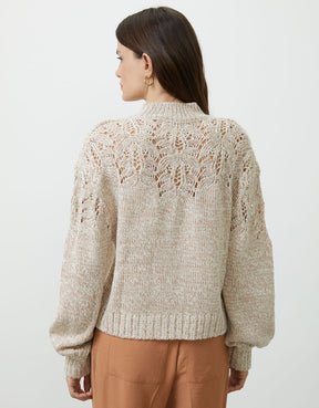 Blusa Tricot Detalhe Mescla