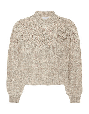 Blusa Tricot Detalhe Mescla