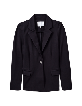 Blazer Malha Estruturada Preto